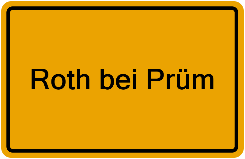 Handelsregisterauszug Roth bei Prüm